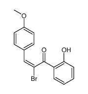 (E)-α-bromo-2'-hydroxy-4-methoxychalcone Structure