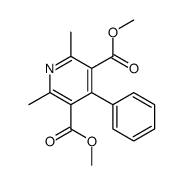 2,6-二甲基-4-苯基吡啶-3,5-二羧酸二甲酯结构式