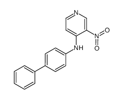 3-nitro-4-(4'-biphenylamino)pyridine结构式
