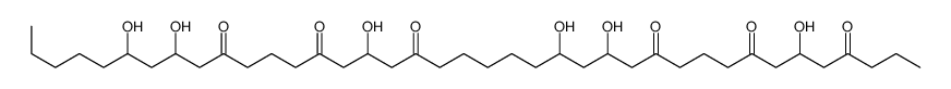 6,14,16,24,32,34-Hexahydroxy-4,8,12,22,26,30-nonatriacontanehexone structure