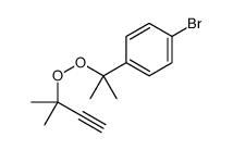 1-bromo-4-[2-(2-methylbut-3-yn-2-ylperoxy)propan-2-yl]benzene结构式