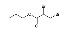 2,3-dibromo-propionic acid propyl ester Structure