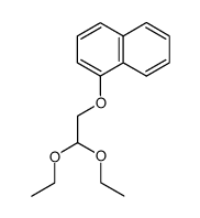(1-naphthyloxy)acetaldehyde diethyl acetal Structure