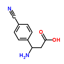3-氨基-3-(4-氰基苯基)丙酸结构式