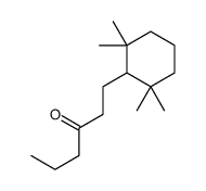 1-(2,2,6,6-tetramethylcyclohexyl)hexan-3-one结构式