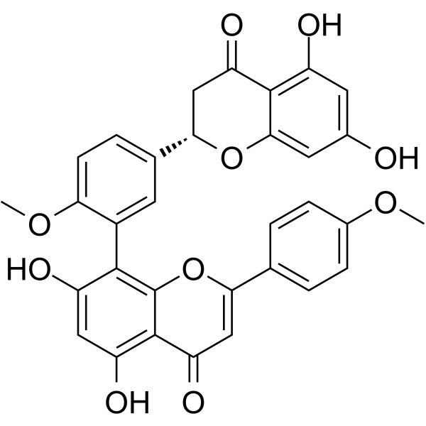 2,3-二氢异银杏双黄酮结构式