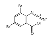 2-azido-3,5-dibromobenzoic acid Structure