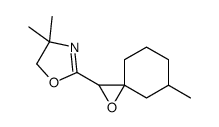 4,4-dimethyl-2-(5-methyl-1-oxaspiro[2.5]octan-2-yl)-5H-1,3-oxazole结构式
