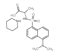 丹磺酰-L-丙氨酸哌啶盐结构式