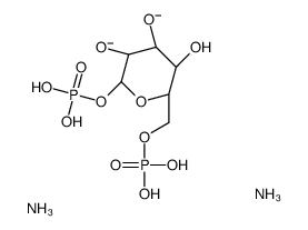 alpha-d-Glucopyranose, 1,6-bis(dihydrogen phosphate), diammonium salt Structure