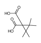 2,2,3,3-tetramethylcyclopropane-1,1-dicarboxylic acid结构式