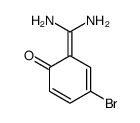 4-bromo-6-(diaminomethylidene)cyclohexa-2,4-dien-1-one Structure