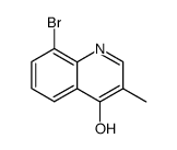 8-bromo-3-methyl-quinolin-4-ol结构式