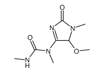 N-(5-methoxy-1-methyl-2-oxo-2,5-dihydro-1H-imidazol-4-yl)-N,N'-dimethyl-urea Structure