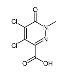 4,5-dichloro-1-methyl-6-oxo-1,6-dihydro-pyridazine-3-carboxylic acid结构式