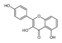 3,5-dihydroxy-2-(4-hydroxyphenyl)chromen-4-one结构式