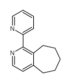 1-(吡啶-2-基)-6,7,8,9-四氢-5H-环庚[c]吡啶结构式