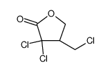 2(3H)-Furanone, 3,3-dichloro-4-(chloromethyl)dihydro Structure