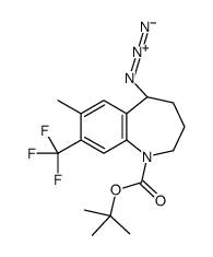 1H-1-Benzazepine-1-carboxylic acid, 5-azido-2,3,4,5-tetrahydro-7-Methyl-8-(trifluoromethyl)-, 1,1-dimethylethyl ester, (5S)- Structure