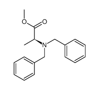 2-dibenzylamino-propionic acid methyl ester Structure