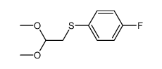 (4-fluorophenylthio)- acetaldehyde dimethyl acetal Structure