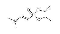 O,O-diethyl(2-dimethylamino)vinylphosphonate Structure