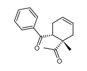 trans-4-methyl-5-benzoyl-4-cyclohexenyl methyl ketone结构式