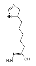 6-(4,5-dihydro-1H-imidazol-5-yl)hexanehydrazide结构式