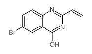 6-溴-2-乙烯基-4-羟基喹唑啉结构式