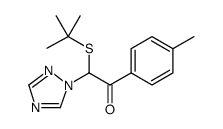 Ethanone, 2-[(1,1-dimethylethyl)thio]-1-(4-methylphenyl)-2-(1H-1,2,4-triazol-1-yl) Structure