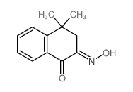 (2Z)-2-hydroxyimino-4,4-dimethyl-tetralin-1-one结构式