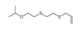 2-[2-(2-prop-2-enylsulfanylethylsulfanyl)ethoxy]propane Structure