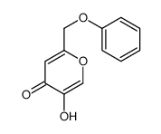 5-hydroxy-2-(phenoxymethyl)pyran-4-one Structure