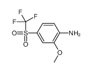 2-methoxy-4-(trifluoromethylsulfonyl)aniline Structure