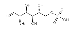 D-氨基葡萄糖-6-硫酸盐结构式