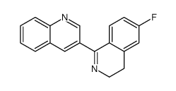 3-(6-fluoro-3,4-dihydroisoquinolin-1-yl)quinoline Structure