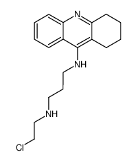 N-(2-Chloro-ethyl)-N'-(1,2,3,4-tetrahydro-acridin-9-yl)-propane-1,3-diamine Structure