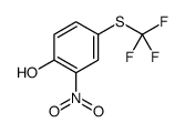 2-Nitro-4-((trifluoromethyl)thio)phenol Structure