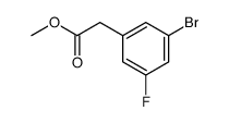 甲基 3-溴-5-氟苯基乙酸酯结构式