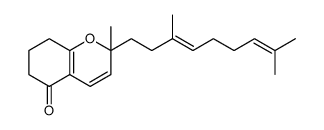 5H-1-Benzopyran-5-one, 2-(3,8-dimethyl-3,7-nonadien-1-yl)-2,6,7,8-tetrahydro-2-methyl Structure