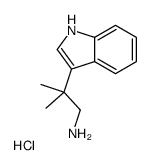 2-(3-吲哚基)-2-甲基-丙胺盐酸盐结构式