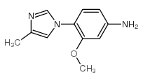 3-甲氧基-4-(4-甲基-1H-咪唑-1-基)苯胺结构式