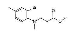 methyl 3-[N-(2-bromo-4-methylphenyl)-N-methylamino]propionate Structure