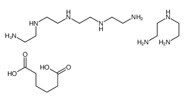 N'-[2-[2-(2-aminoethylamino)ethylamino]ethyl]ethane-1,2-diamine,N'-(2-aminoethyl)ethane-1,2-diamine,hexanedioic acid Structure