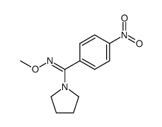 (Z)-O-methylpyrrolidino-p-nitrobenzamidoxime结构式