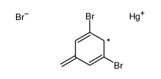 bromo-[(3,5-dibromophenyl)methyl]mercury Structure