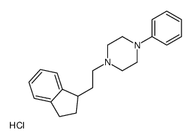1-[2-(2,3-dihydro-1H-inden-1-yl)ethyl]-4-phenylpiperazine,hydrochloride Structure