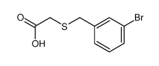 2-[(3-bromophenyl)methylsulfanyl]acetic acid Structure