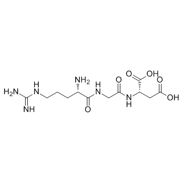 L-精氨酰甘氨酰-L-天冬氨酸结构式