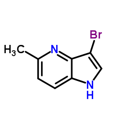 3-溴-5-甲基-4-氮杂吲哚结构式